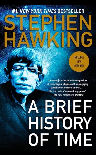 A Brief History of Time by Stephen Hawking book cover