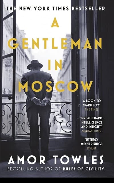 A Gentleman in Moscow by Amor Towles book cover