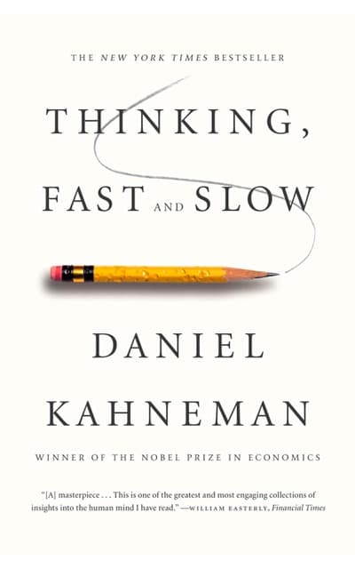 Thinking, Fast and Slow by Daniel Kahneman book cover